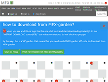 Tablet Screenshot of mfx-garden.com